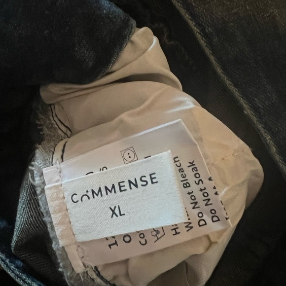 Commense Wide Leg Jeans Pants Vintage Style Denim Blue Medium Wash NWT XL or L - Picture 4 of 12